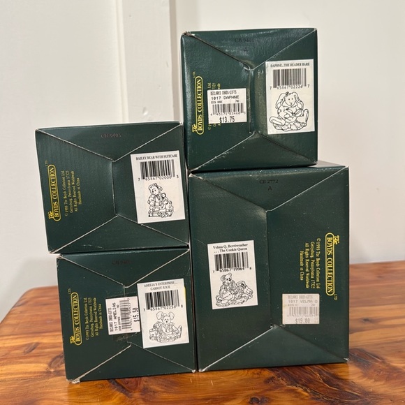 NIB Vtg 90's Boyds Bears Figurines Lot of 4 Bailey Daphne Velma Amelia - Picture 2 of 12